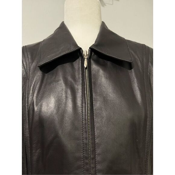 Jacqueline Ferrar black leather Lambskin L - Picture 2 of 9